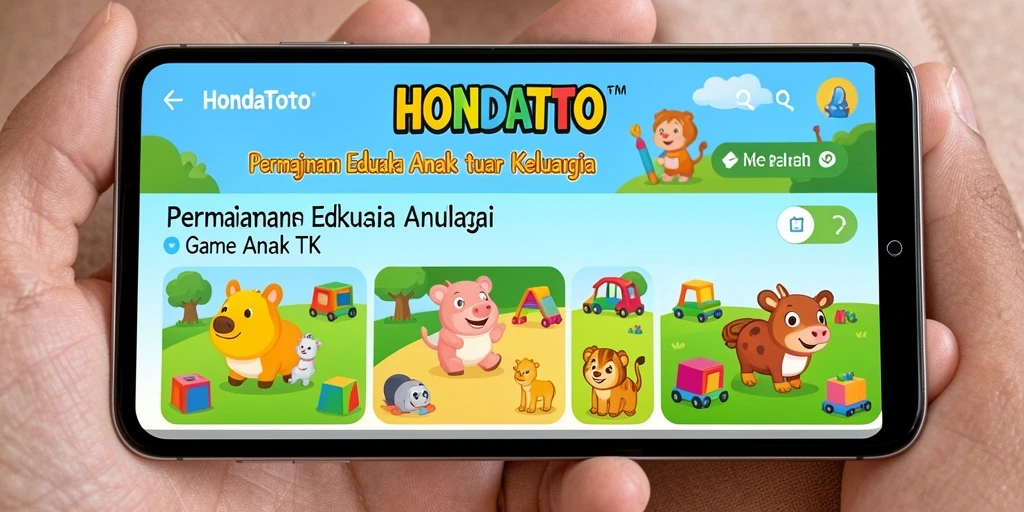 Tampilan antarmuka HONDATOTO yang interaktif dan ceria.