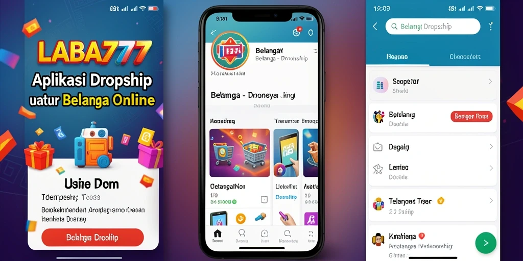Antarmuka LABA777 yang menarik dan mudah digunakan untuk belanja Dropship.