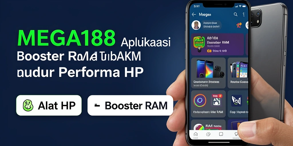 Tampilan antarmuka MEGA188 yang sederhana untuk mengoptimalkan RAM.