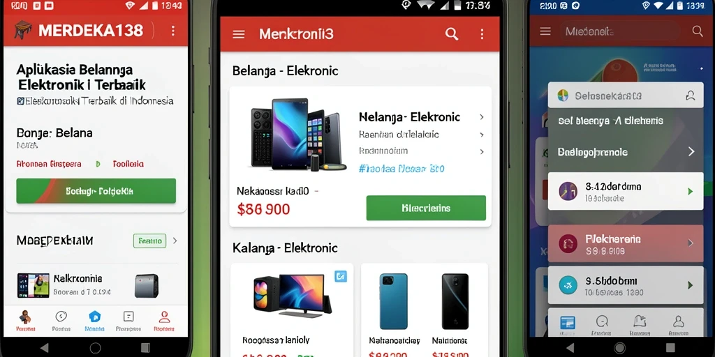 Antarmuka aplikasi MERDEKA138 yang modern dan fungsional.