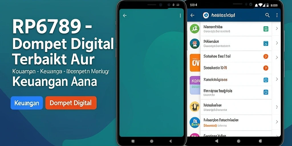 Tampilan antarmuka aplikasi Dompet Digital RP6789 yang intuitif dan fungsional.