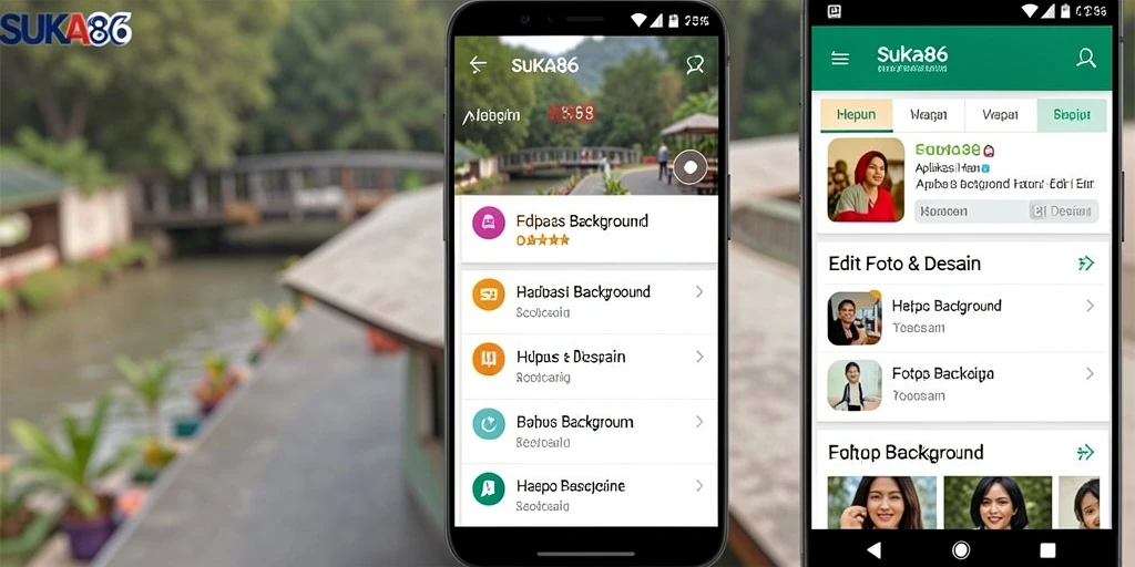 Tampilan antarmuka SUKA86 yang sederhana dan efisien untuk hapus latar belakang.